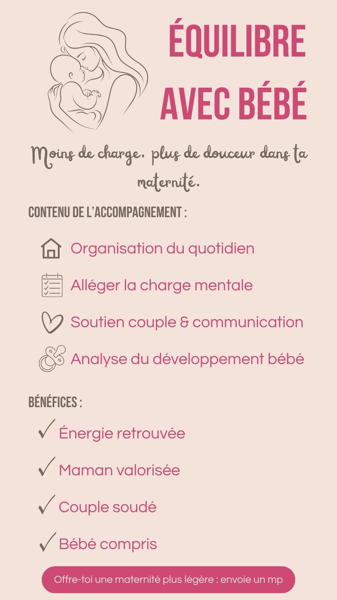 Equilibre avec bébé